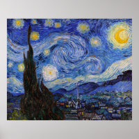 Een sterrennacht: Saint Remy door Vincent Van Gogh