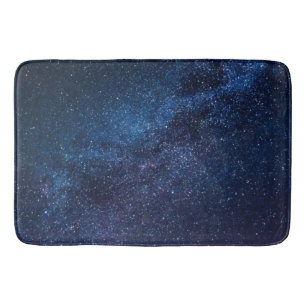 Een sterrenstelsel in de nacht badmat