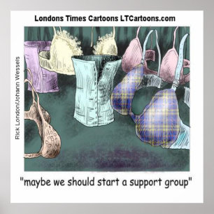 Een Steungroep Vormen Rick London Grappig Poster