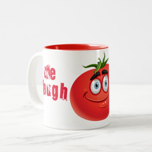 Eén stevige blik uit saai zijn tweekleurige koffiemok (Voorkant links)