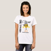 Eén stevige Chick Brain Tumor Warrior T-shirt (Voorkant volledig)