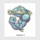 Een stevige vent - Barracuda Sticker (Vel)
