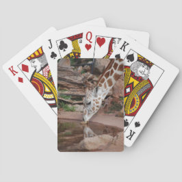 Een stevige vent die kaarten speelt