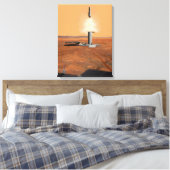 Een stijgend voertuig verlaat Mars. 2 Canvas Afdruk (Insitu (Slaapkamer))