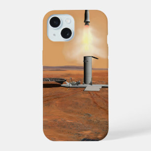 Een stijgend voertuig verlaat Mars. 2 iPhone 15 Hoesje