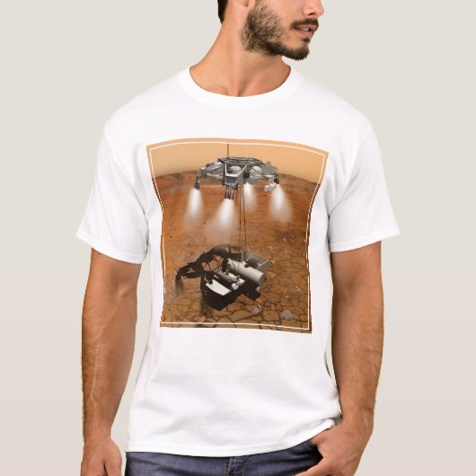 Een stijgend voertuig verlaat Mars. T-shirt (Voorkant)