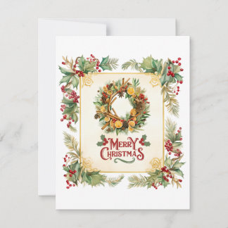 Een stijlvolle nieuwjaarskaart voor vrolijke wense feestdagenkaart