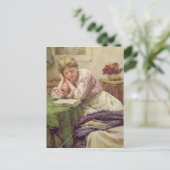 Een stil lezen briefkaart (Staand voorkant)