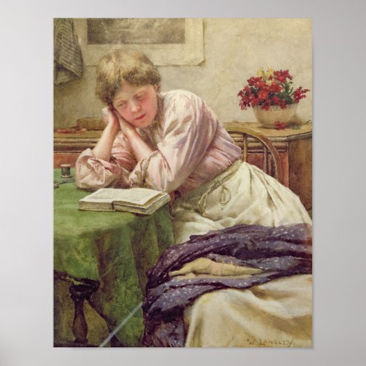 Een stil lezen poster (Voorkant)