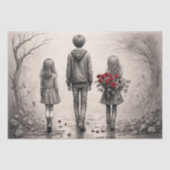 Een stille band - Decoupage - Tissuepapier (Voorkant)