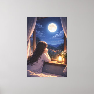 Een stille conversatie met de hemel canvas afdruk