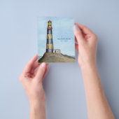 Een stille en eenzame vuurtoren flyer (Hand)