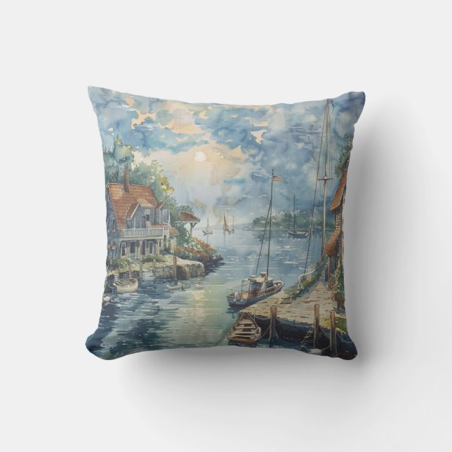 Een Stille Haven Kussen (Voorkant)