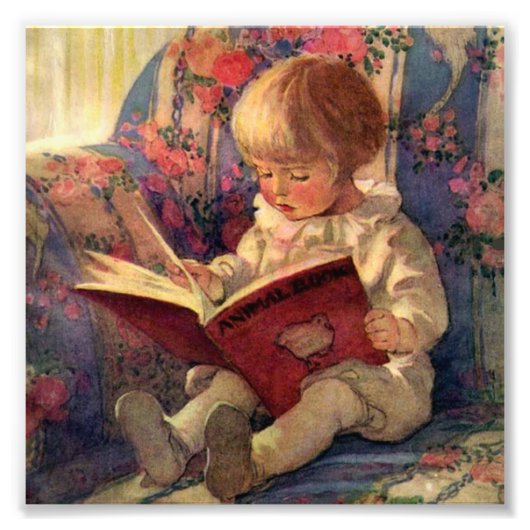 “Een Stille Hoek” door Jessie Willcox Smith Foto Afdruk (Voorkant)
