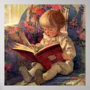“Een Stille Hoek” door Jessie Willcox Smith Poster