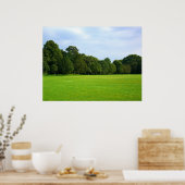 Een stille middag in het park poster (Keuken)
