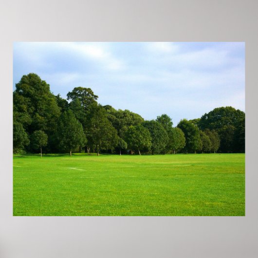 Een stille middag in het park poster (Voorkant)