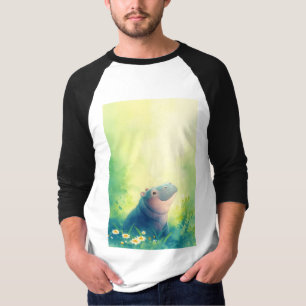 Een Stille Moment van een Nijlpaard T-shirt