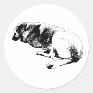 Een Stille Onderbreking Ronde Sticker