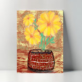 Een stille plek Floral Bouquet Canvas Afdruk