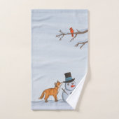 Een stille sneeuwdag bad handdoek (Handdoek)