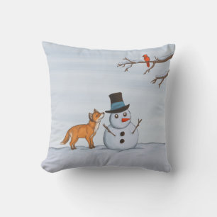 Een stille sneeuwdag kussen