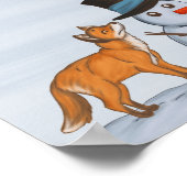 Een stille sneeuwdag poster (Hoek)