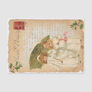 Een stille speelse krant tissuepapier