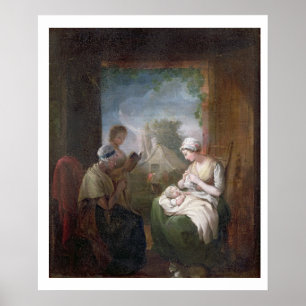 Een stille tijd, c.1810 (olie op canvas) poster