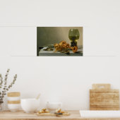 Een stilstaand leven met een Roemer en een Gilt Cu Poster (Keuken)
