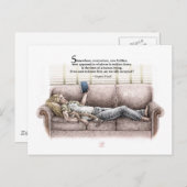 Een stilstaand moment briefkaart (Voorkant / Achterkant)