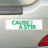 Een Stir veroorzaken Bumpersticker (Op auto)