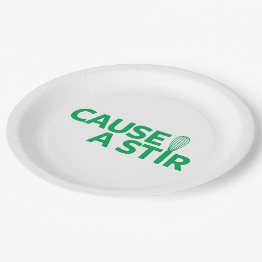 Een Stir veroorzaken Papieren Bordje (Gekanteld)