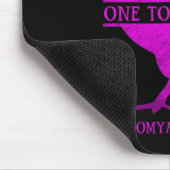 Een stoere Chick Fibromyalgia Warrior - Bewustzijn Muismat (Hoek)