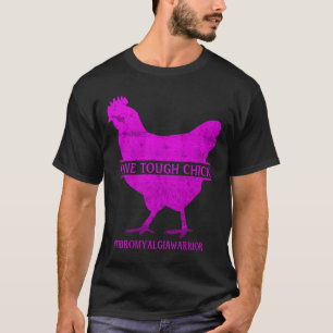 Een stoere Chick Fibromyalgia Warrior - Bewustzijn T-shirt