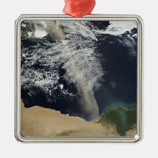 Een stofpluim metalen ornament (Voorkant)