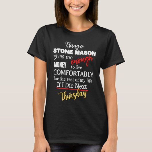 Een Stone Mason zijn T-shirt (Voorkant)