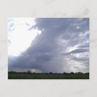 Een storm breekt over Texas Briefkaart