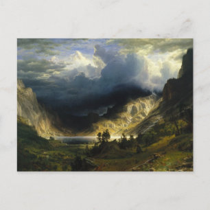 Een Storm in de Rocky Mountains Bierstadt Briefkaart