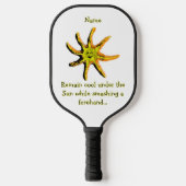 Een straal van geluk pickleball paddle (Voorkant)