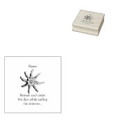 Een straal van geluk 	rubberstempel (Gestempeld)