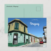 Een straat in Montevideo Uruguay Briefkaart (Voorkant / Achterkant)