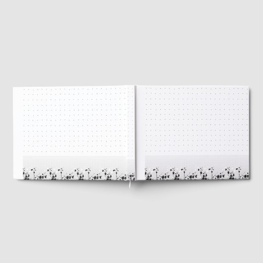 Een strakke witte achtergrond met kleine stippen v gastenboek (Volledig)