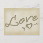 Een strand bruiloft Save the Date Briefkaart (Achterkant)