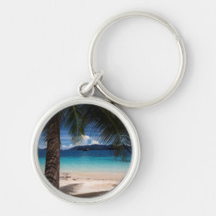 Een strand op Koh Wai Island in Thailand Sleutelhanger