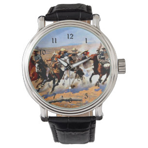 Een streepje voor het hout, Frederic Remington, Horloge