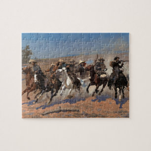 Een streepje voor het hout van Frederic Remington Legpuzzel