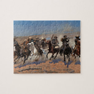 Een streepje voor het hout van Frederic Remington Legpuzzel