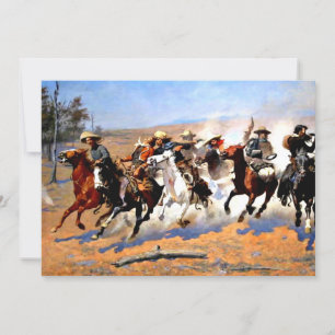 Een streepje voor het hout van Frederick Remington Kaart