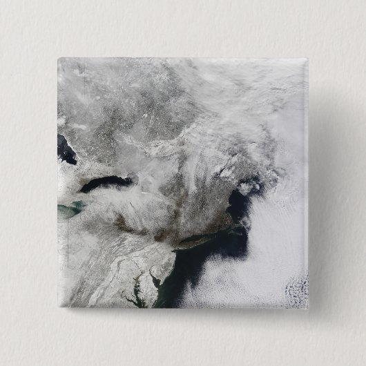 Een streng storm vierkante button 5,1 cm (Voorkant)